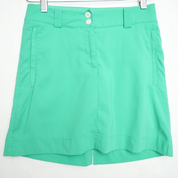 Nike Golf Tour Performance Dri-Fit Skort Women's Size 0 Green Side/Back Pockets - Picture 1 of 10